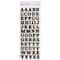 12 Pack: Black Small Font Alphabet Stickers by Recollections™